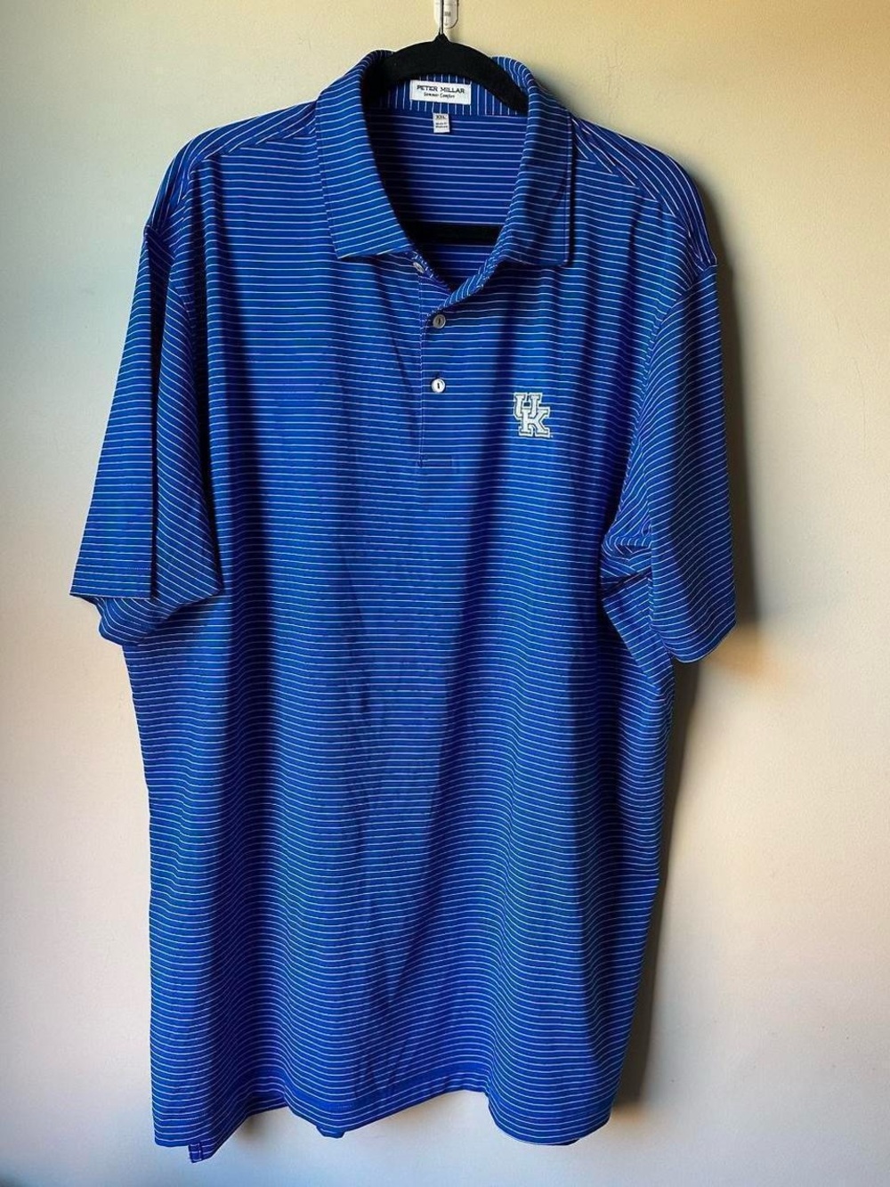 Peter Millar Summer Comfort Polo University Kentucky Wildcats XXL Blue Nation